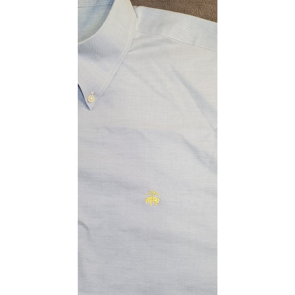 Brooks Brothers Est. 1818 Men's Sz XL Blue Dress Shirt Button American Cotton Z3 - Picture 6 of 8